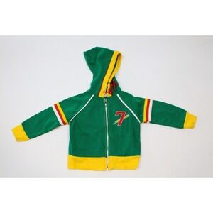 Doe Spun Vintage Toddler  Hoodie Size 24 Months Soft Knit Zip-Up Sweater Jacket